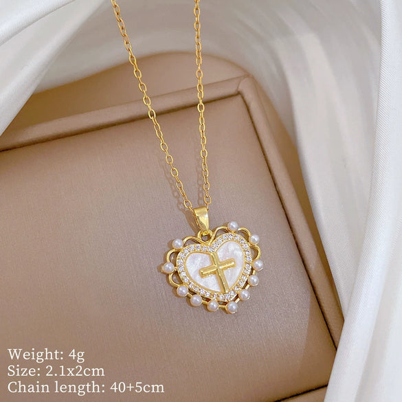 Necklace Copper Microinlaid Animal Zodiac Cartoon Minimalist Stainless Steel For Women