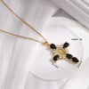 Necklace Copper Microinlaid Zircon Electroplating Ochain Women's Light Luxury Cross
