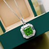Necklace Copper Mixed Gem Inlaid Geometric Microinlaid Ochain Women's