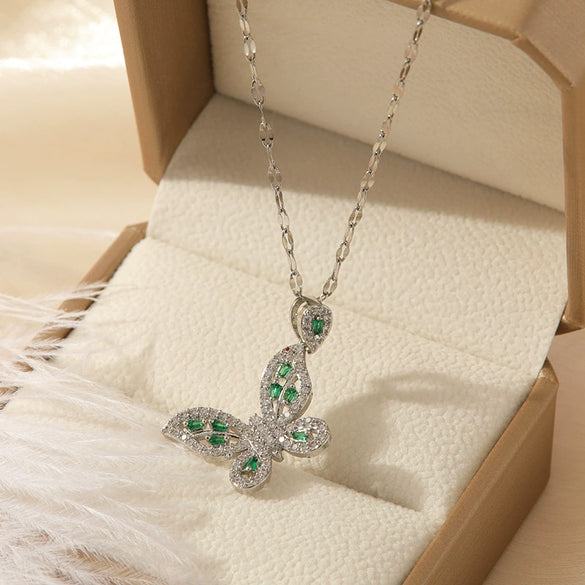Necklace Copper Mixed Gem Inlay Constellation Doll Crown Heart Fruit Flowers Bow Insects Cartoon Characters Leaves Wave Rhombus Ushape Star Electroplated For Women