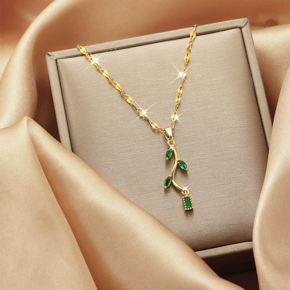 Necklace Copper Mixed Gem Inlay Constellation Doll Crown Heart Fruit Flowers Bow Insects Cartoon Characters Leaves Wave Rhombus Ushape Star Electroplated For Women