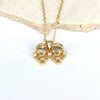 Necklace Copper Mixed Gem Inlay Cute Cartoon Character Pendant