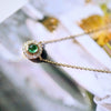 Necklace Copper Mixed Gem Inlay Geometric Ochain Women's