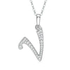 Necklace Copper Mixed Gemstone Setting Geometric Letters Style Zirconia
