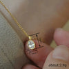 Necklace Copper Mixed Gemstone Setting Geometric Zirconia Simple Minimalist Jewelry
