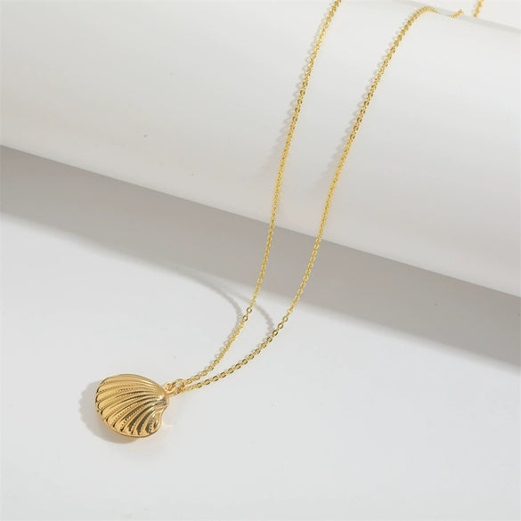 Necklace Copper Mixed Gemstone Setting Heart Shape Electroplating Women New Minimalism Exquisite Creative