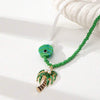 Necklace Copper Natural Baroque Pearl Animal Zodiac Electroplating Multipendant Minimalist Style