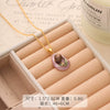 Necklace Copper Plated With Real Gold Freshwater Pearls Geometric Flower Leaf Pattern Electroplating Light Luxury Niche Clavicle Chain For Women French Retro Style