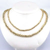 Necklace Copper Punk Geometric Mixed Gem Inlay Electroplating Water Wave Chain Women
