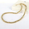 Necklace Copper Punk Geometric Mixed Gem Inlay Electroplating Water Wave Chain Women