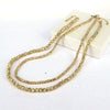 Necklace Copper Punk Geometric Mixed Gem Inlay Electroplating Water Wave Chain Women