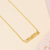 Necklace Copper Real Gold Electroplating O Word Chain Style For Women
