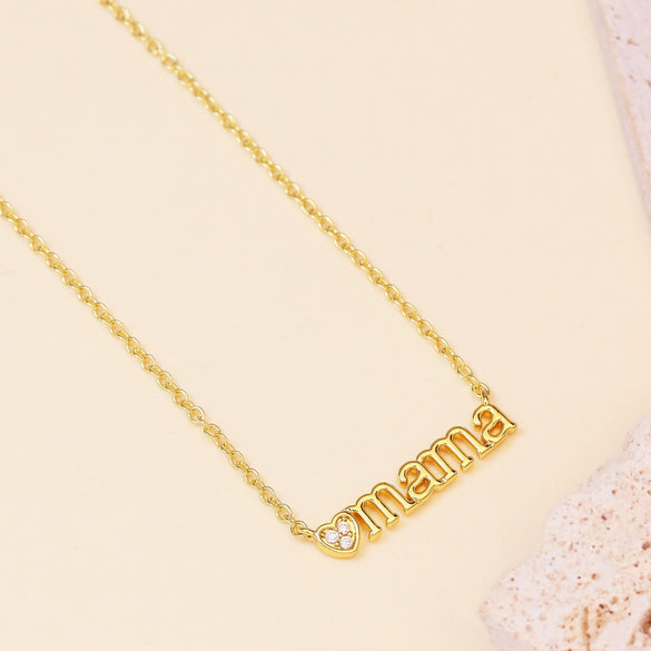 Necklace Copper Real Gold Electroplating O Word Chain Style For Women