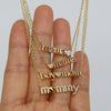 Necklace Copper Real Gold Electroplating O Word Chain Style For Women