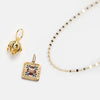 Necklace Copper Real Gold Plated Flower Rhinestones Electroplating