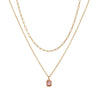 Necklace Copper Titanium Steel Retro Geometric Pendant Electroplating