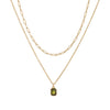 Necklace Copper Titanium Steel Retro Geometric Pendant Electroplating