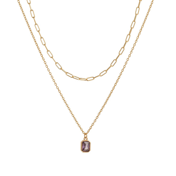 Necklace Copper Titanium Steel Retro Geometric Pendant Electroplating