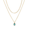 Necklace Copper Titanium Steel Retro Geometric Pendant Electroplating