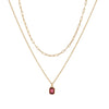 Necklace Copper Titanium Steel Retro Geometric Pendant Electroplating