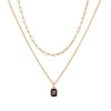 Necklace Copper Titanium Steel Retro Geometric Pendant Electroplating