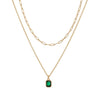 Necklace Copper Titanium Steel Retro Geometric Pendant Electroplating