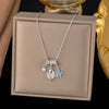 Necklace Copper Titanium Steel Star Heart Shape Bow Electroplating Women's Niche Light Luxury Pendant Accessories Clavicle Chain