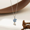 Necklace Copper Titanium Steel Star Heart Shape Bow Electroplating Women's Niche Light Luxury Pendant Accessories Clavicle Chain