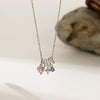 Necklace Copper Titanium Steel Star Heart Shape Bow Electroplating Women's Niche Light Luxury Pendant Accessories Clavicle Chain