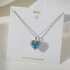 Necklace Copper Titanium Steel Star Heart Shape Bow Electroplating Women's Niche Light Luxury Pendant Accessories Clavicle Chain