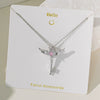 Necklace Copper Titanium Steel Star Heart Shape Bow Electroplating Women's Niche Light Luxury Pendant Accessories Clavicle Chain