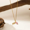 Necklace Copper Titanium Steel Star Heart Shape Bow Electroplating Women's Niche Light Luxury Pendant Accessories Clavicle Chain