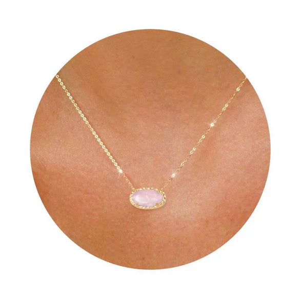 Necklace Copper Zircon Geometric Electroplating Fashion Niche Personality Jewelry