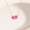 Necklace Copper Zircon Geometric Electroplating Fashion Niche Personality Jewelry