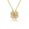 Necklace Copper Zircon Heart Shape Love Arrow Flower Pendant Fashion