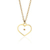 Necklace Copper Zircon Heart Shape Love Arrow Flower Pendant Fashion