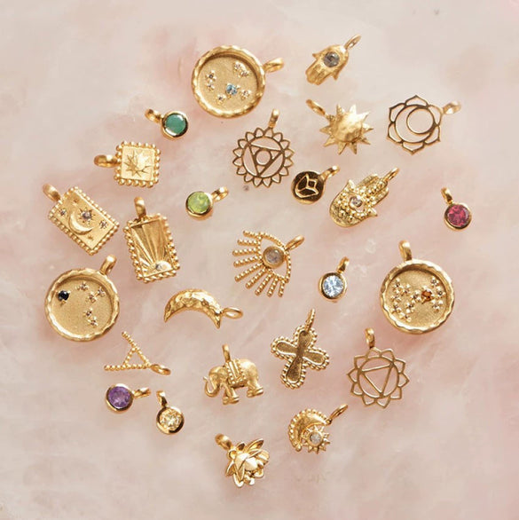 Necklace Copper Zircon Twelve Constellation Animal Zodiac Real Gold Plated