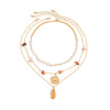 Necklace Copperclad Iron Chain Turquoise Crystal Alloy Geometric Pattern Electroplating Women's