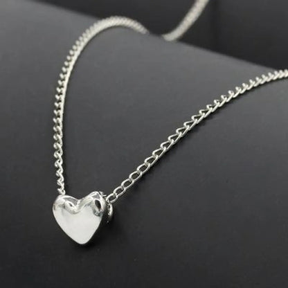 Necklace Couple Sweet Love Pendant Necklace Clavicle Chain Peach Heart Necklace Wholesale