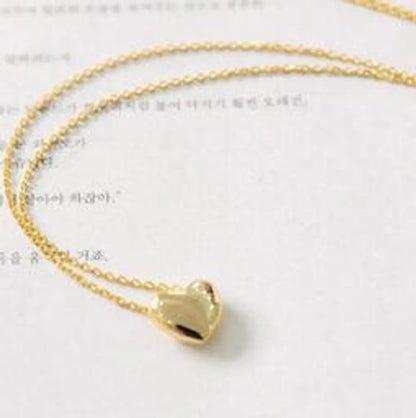 Necklace Couple Sweet Love Pendant Necklace Clavicle Chain Peach Heart Necklace Wholesale