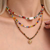 Necklace Crystal Stone Imitation Pearl Geometric Light Luxury Electroplated