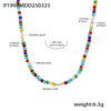Necklace Crystal Stone Imitation Pearl Geometric Light Luxury Electroplated
