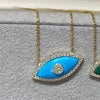 Necklace Devil's Eye Zircon Copper Titanium Steel Plated 18K True Gold Color Preservation Facial Features Expressions Style