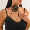 Necklace Fabric Leopard Flower Knot Women Fashion Design