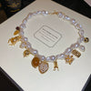 Necklace Fake Pearl Acrylic Geometric Inlaid With Pearls Light Luxury Women's Clavicle Chain