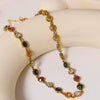 Necklace Freshwater Pearl Geometric Design Light Luxury