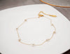 Necklace Freshwater Pearl Gypsophila Retro Simple Elegant Clavicle Chain Titanium Steel Handmade Geometric Style For Women