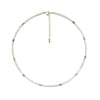 Necklace Freshwater Pearl Irregular Rice Droplet Shape Copper Minimalist Original Design Facet Zircon Crystal