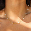 Necklace Freshwater Pearl Titanium Steel Stainless Steel Geometric Electroplating Ochain