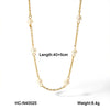 Necklace Freshwater Pearl Titanium Steel Stainless Steel Geometric Electroplating Ochain